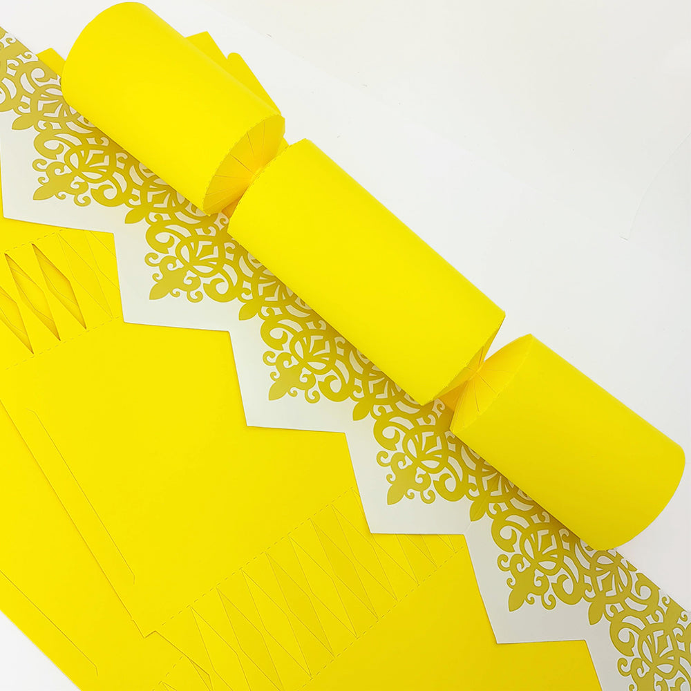 Bright Yellow | Cracker Making DIY Craft Kits | Make Your Own | Eco Recyclable