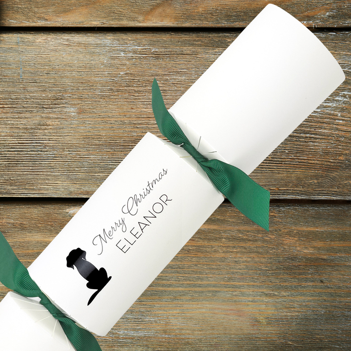 Personalised Dog Silhouette Crackers Craft Kit | Add Your Own Names | Minimum 4