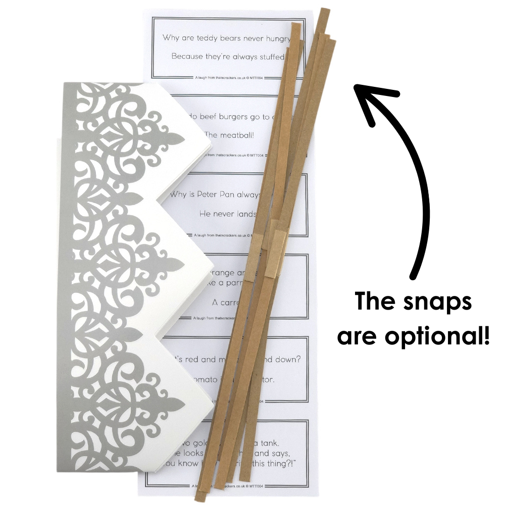 Simply Mistletoe | SNAPLESS Christmas Cracker Making Craft Kit | Makes 6