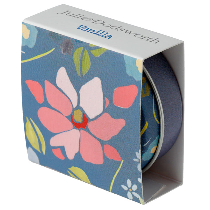 Pretty Blue Floral Lip Balm in Tin | Single | Mini Gift | Cracker Filler