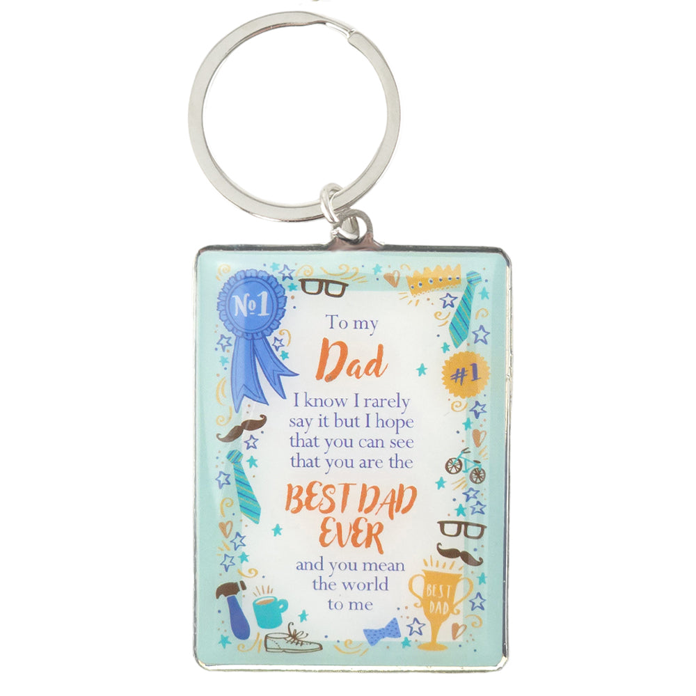 Dad | Lovely Verse | Metal Keyring | Mini Gift | Cracker Filler