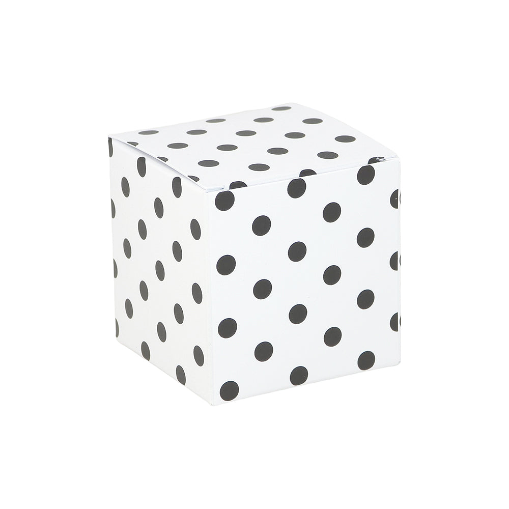 Monochrome Dots | Mini Gift Box | 5cm Cube | 6 Boxes