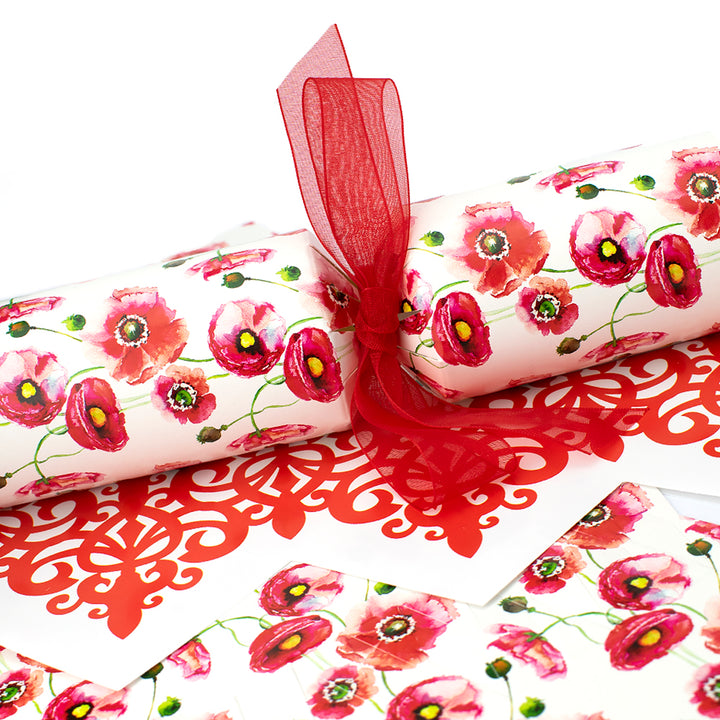 Watercolour Poppy | Cracker Making Craft Kit | Make &amp; Fill Your Own