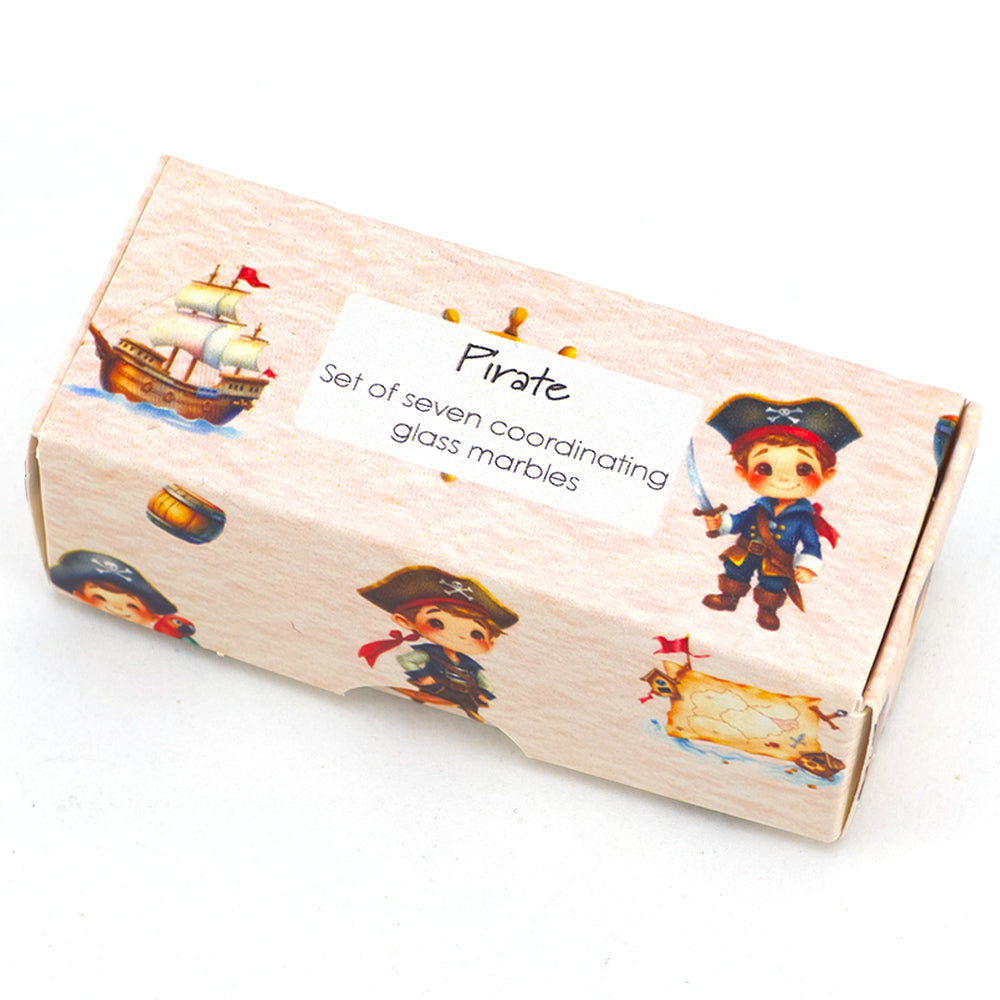 Pirate | Mini Box of Marbles for Kids | Cracker Filler | Party Bag Gift