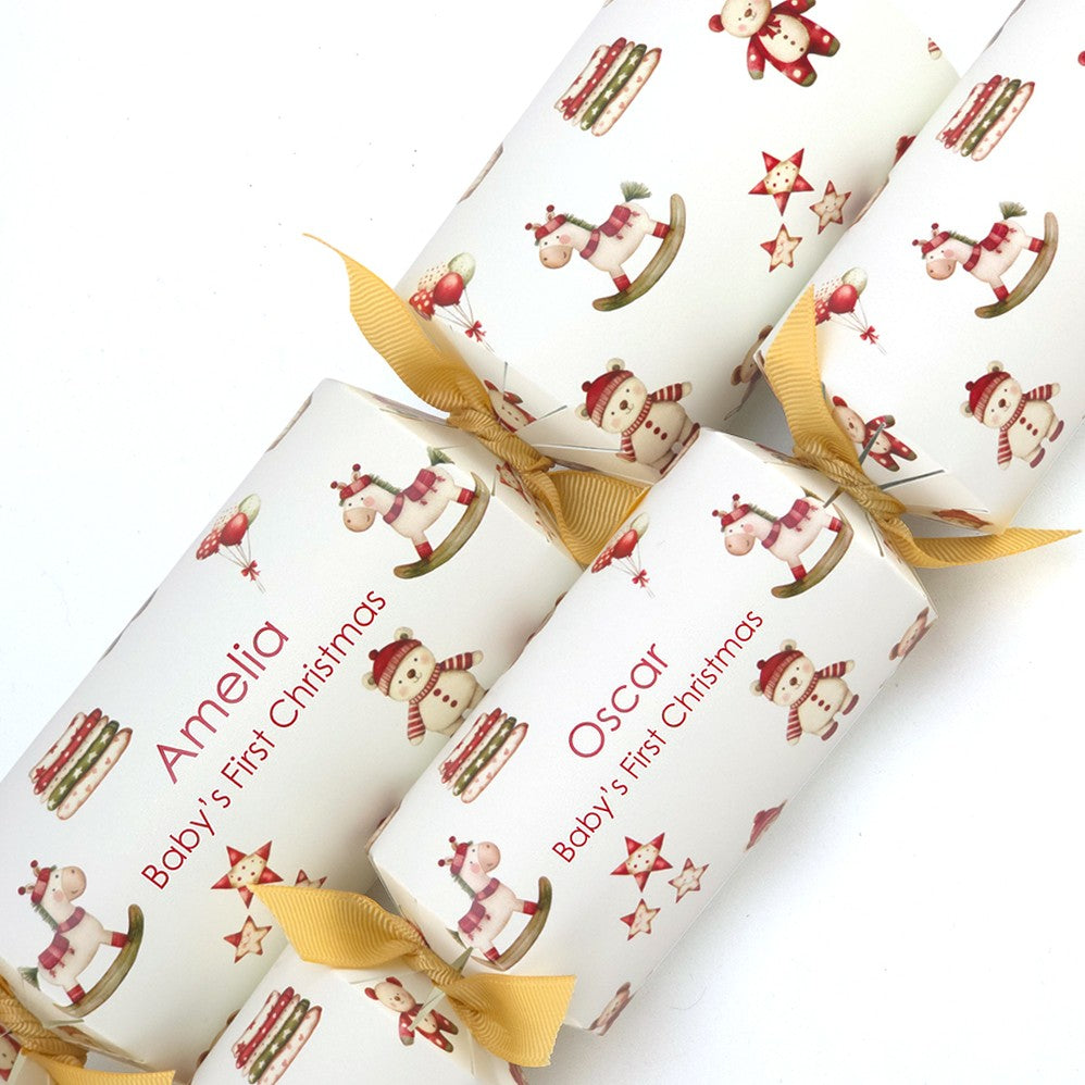Personalised Cracker Craft Kit | Makes 4 or 6 Crackers | Baby&