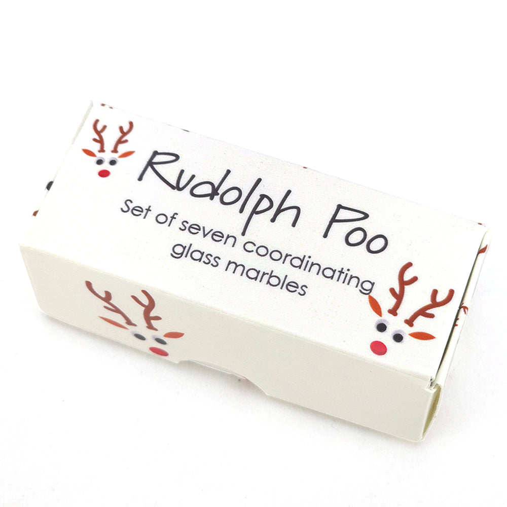 Rudolph Poos | Mini Box of Marbles for Kids | Cracker Filler | Party Bag Gift