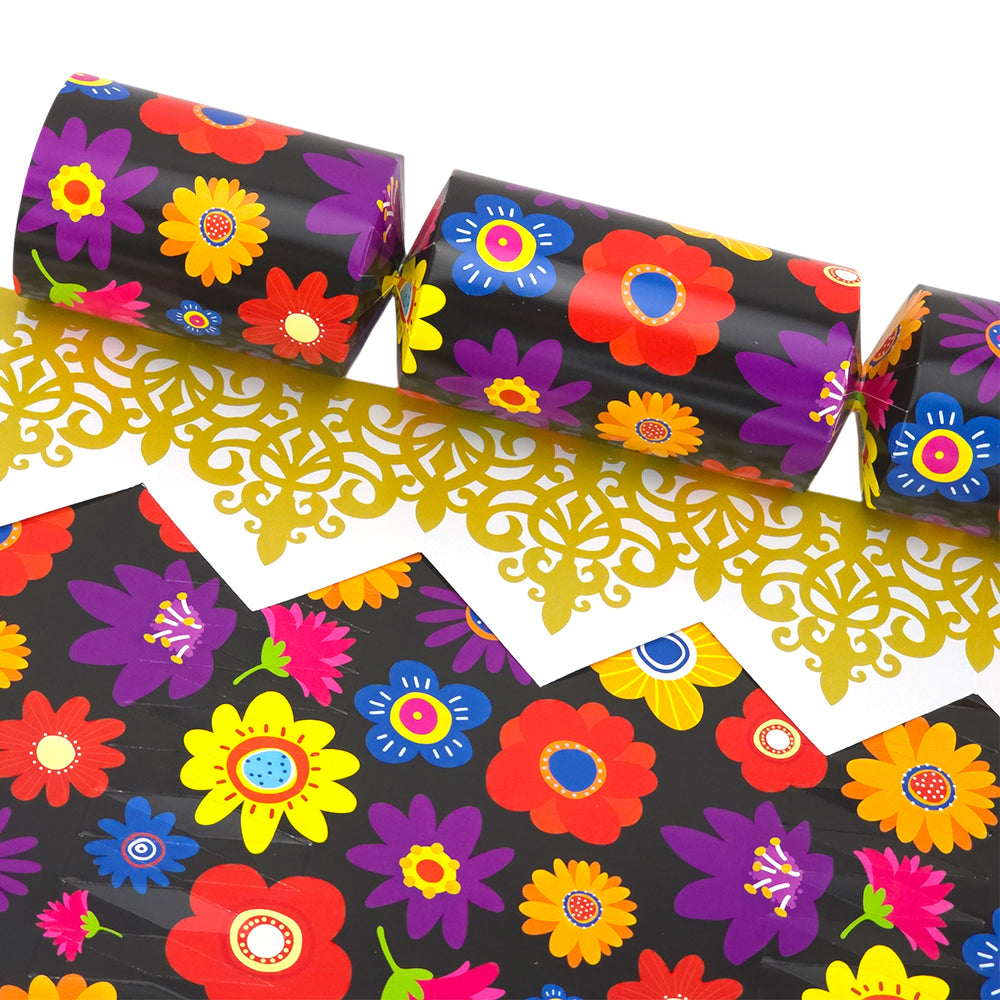 Retro Flowers | Cracker Making Craft Kit | Make &amp; Fill Your Own