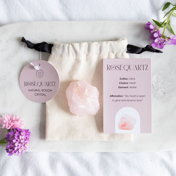 Rose Quartz | Healing Rough Crystal  & Bag | Mini Gift | Cracker Filler