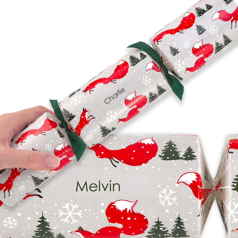 Personalised Cracker Making Craft Kit | Christmas Fox | Minimum 4