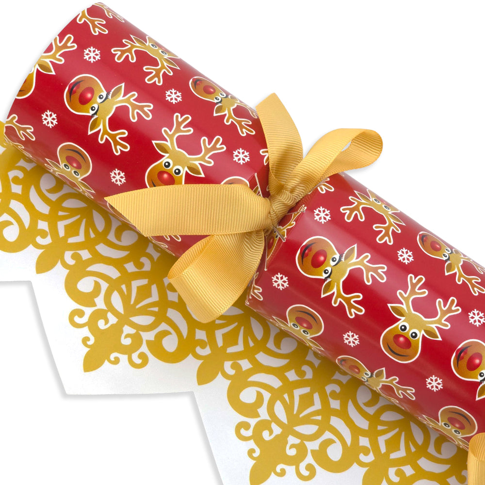 Cheery Rudolph | Extra Large &amp; Jumbo | Reusable DIY Christmas Cracker Sets