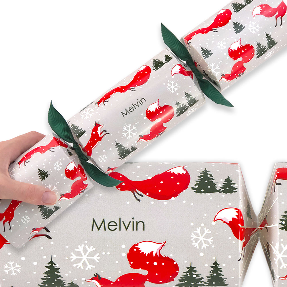 Personalised Cracker Making Craft Kit | Christmas Fox | Minimum 4