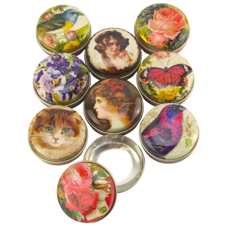 Nostalgic Mini Tins | Mini Vintage Style Gift | Cracker Filler