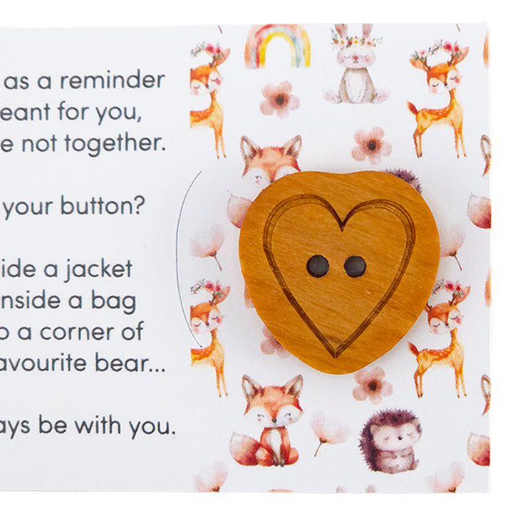Loving Our Planet, Naturally | Button Wishes Sew On Token | Cracker Filler