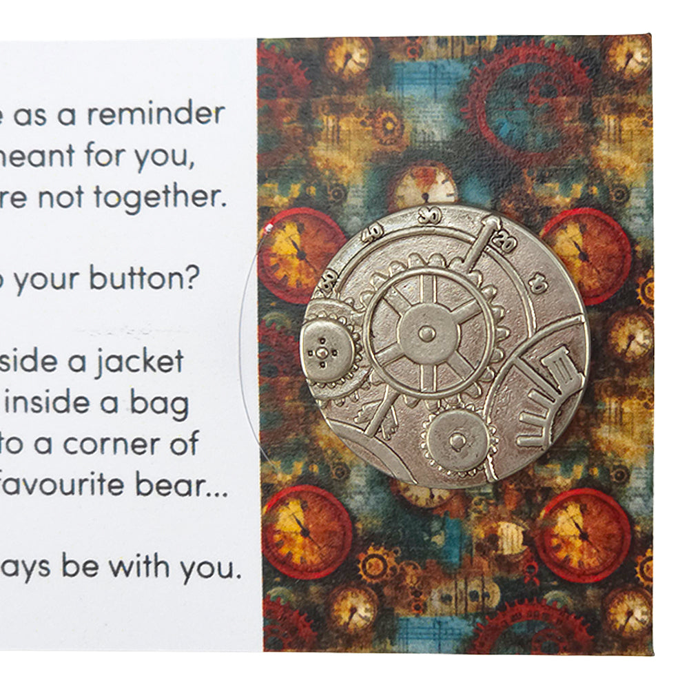 Why Fit In - Born to Stand Out | Button Wishes Sew On Token | Cracker Filler