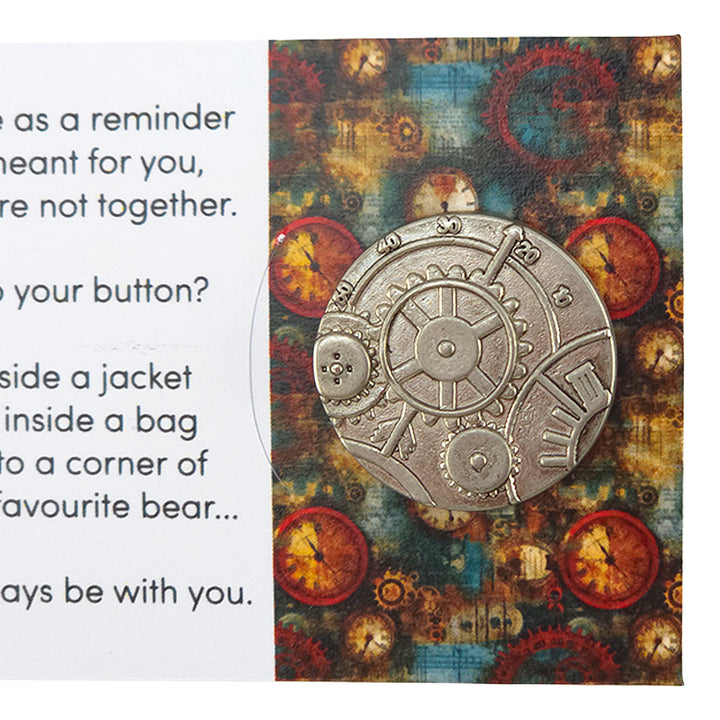 Steampunk is Part of Me | Button Wishes Sew On Token | Cracker Filler