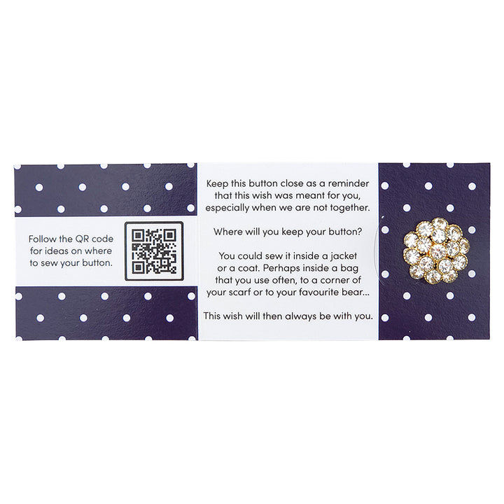 Never Have Too Many Diamonds | Button Wishes Sew On Token | Cracker Filler
