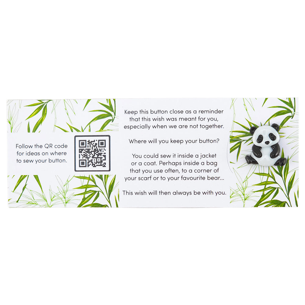 You’re Panda-tastic | Button Wishes Sew On Token | Little Gift | Cracker Filler