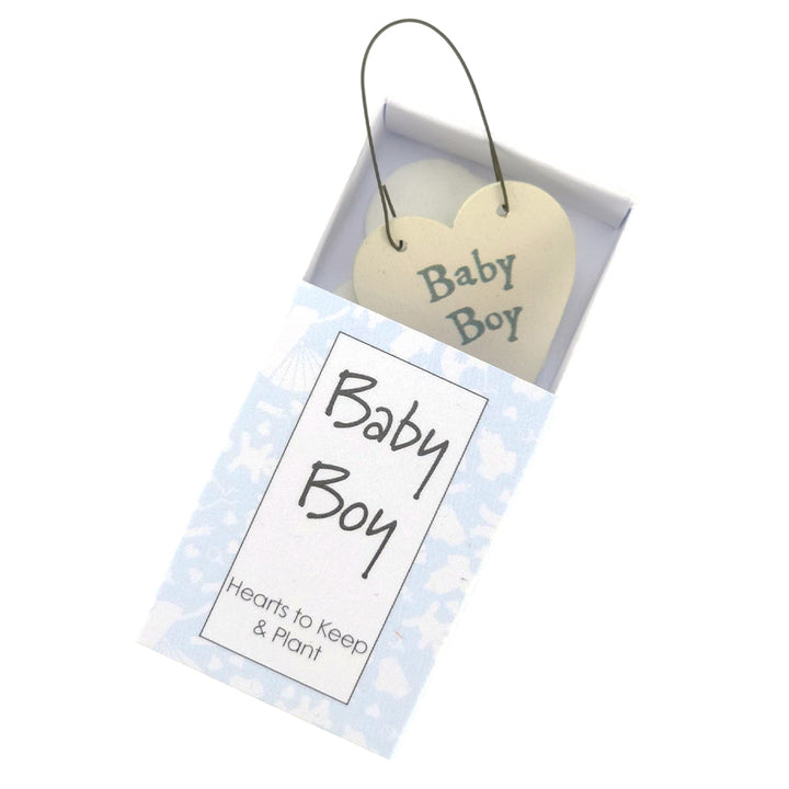 Baby Boy | Hearts to Keep and to Plant | Cracker Filler | Mini Gift