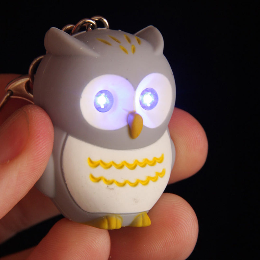 Owl Keyring | LED Torch & Hooting Sound | Single | Mini Gift | Cracker Filler