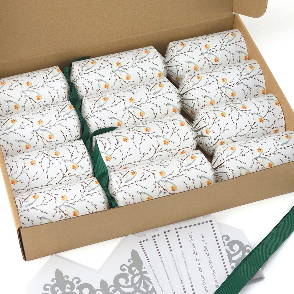Willow &amp; Robin | 4 or 6 Ready to Fill Christmas Crackers | Just Add Gifts