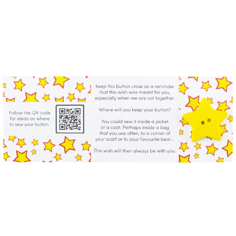 Shine Like a Star | Button Wishes Sew On Token | Mini Gift | Cracker Filler