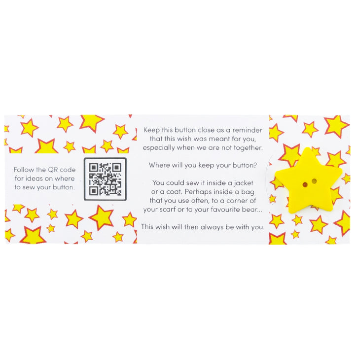 Shine Like a Star | Button Wishes Sew On Token | Mini Gift | Cracker Filler