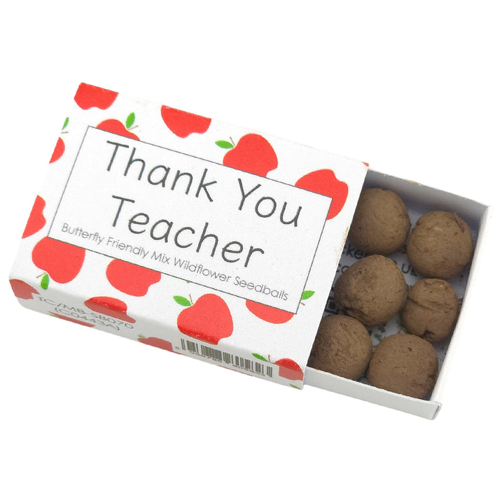 Thank You Teacher | Seedball Matchbox | Butterfly Mix | Cracker Filler | Mini Gift