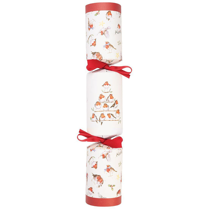 Christmas Robins | 6 Wrendale Designs Crackers | Wooden Ornament Gifts