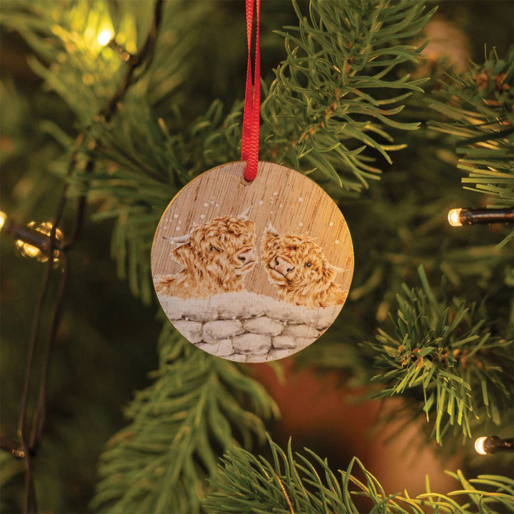 Christmas Robins | 6 Wrendale Designs Crackers | Wooden Ornament Gifts