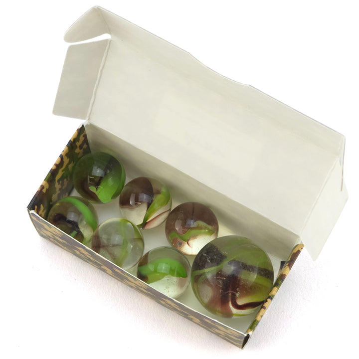 Army Camouflage | Mini Box of Marbles for Kids | Cracker Filler | Party Bag Gift