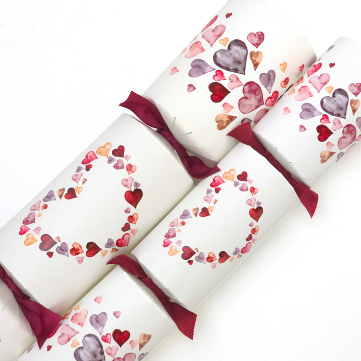 Watercolour Hearts | Cracker Making Craft Kit | Make & Fill Your Own