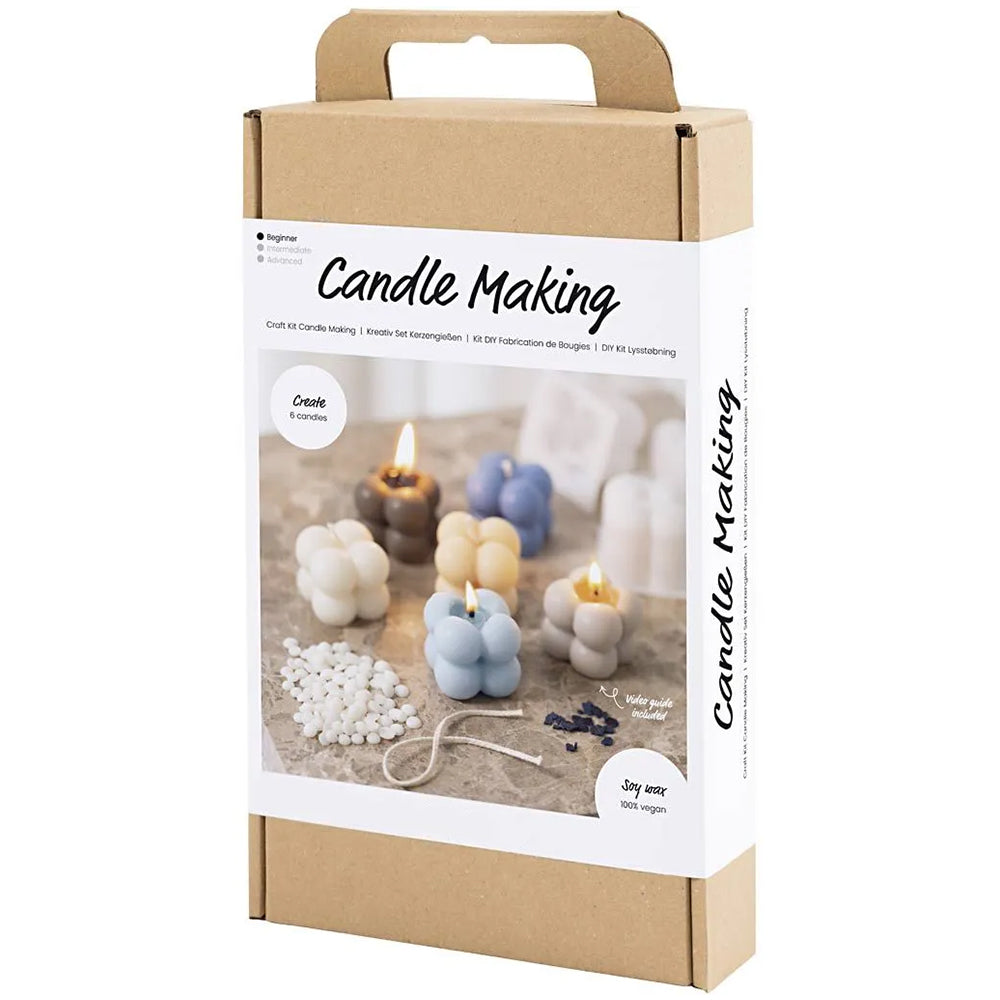 Mini Candle Making Craft Kit | Makes 6 | Complete Boxed Kit