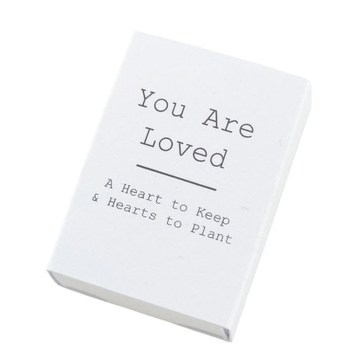 You Are Loved | Ceramic Token & Hearts to Plant | Cracker Filler | Mini Gift