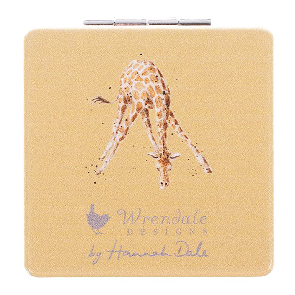 Daisy Chomping Giraffe | Compact Mirror | Ladies Handbag Gift | Wrendale Designs