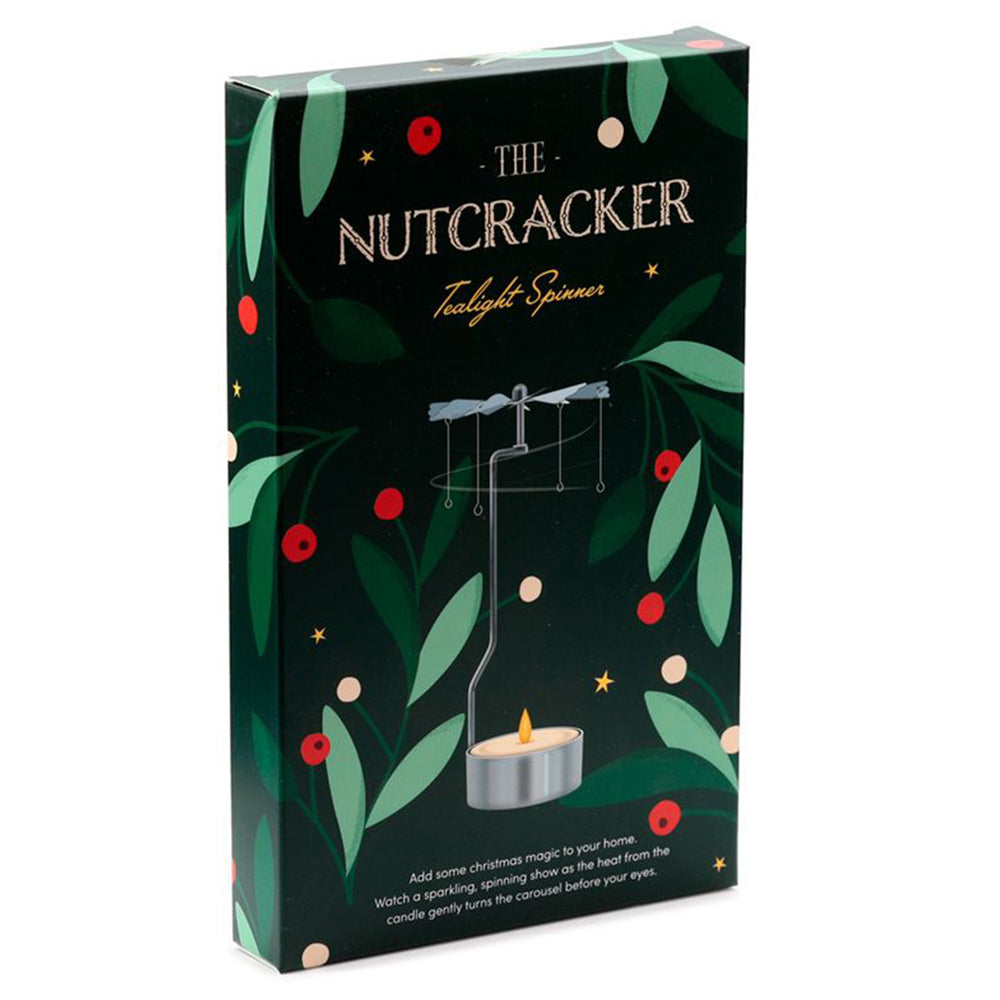 Nutcracker | Rotating Carousel Spinning Tea Light Holder | Christmas Boxed Gift Idea