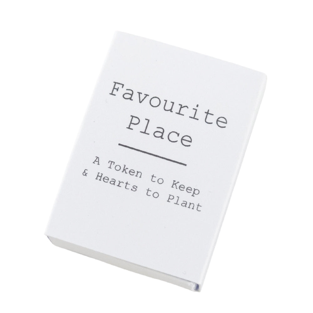 Favourite Place | Ceramic Token & Hearts to Plant | Cracker Filler | Mini Gift