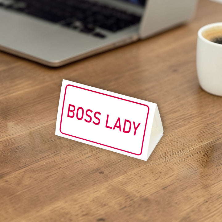 Boss Lady | Mini Desk Sign | Office Banter | Cracker Filler