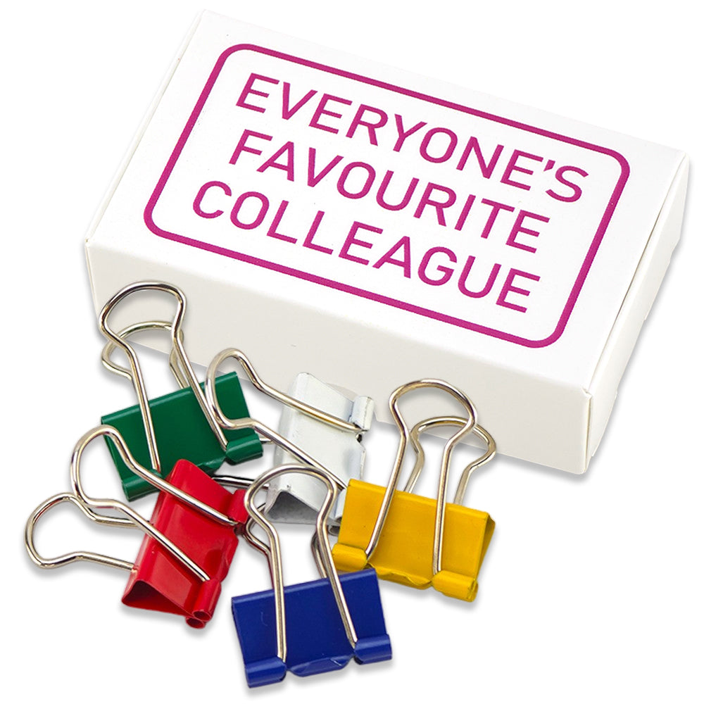 Everyone's Favourite Colleague | Mini Box of Bulldog Clips | Office Banter Gift