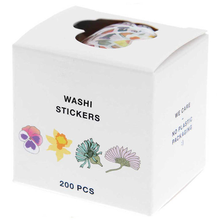 Pretty Flowers | Washi Style Stickers | Reel of 200