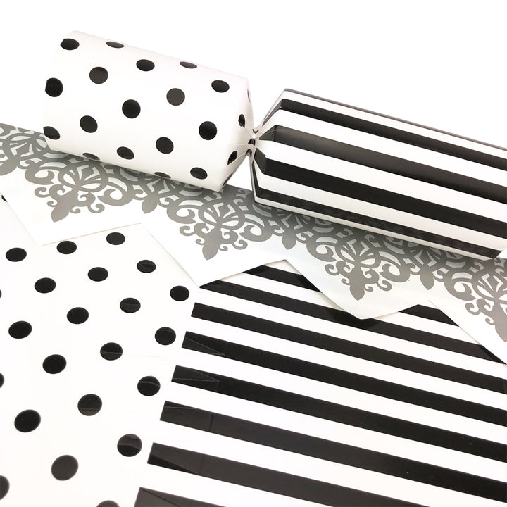 Monochrome Spots & Stripes | Cracker Making Craft Kit | Make and Fill Your Own