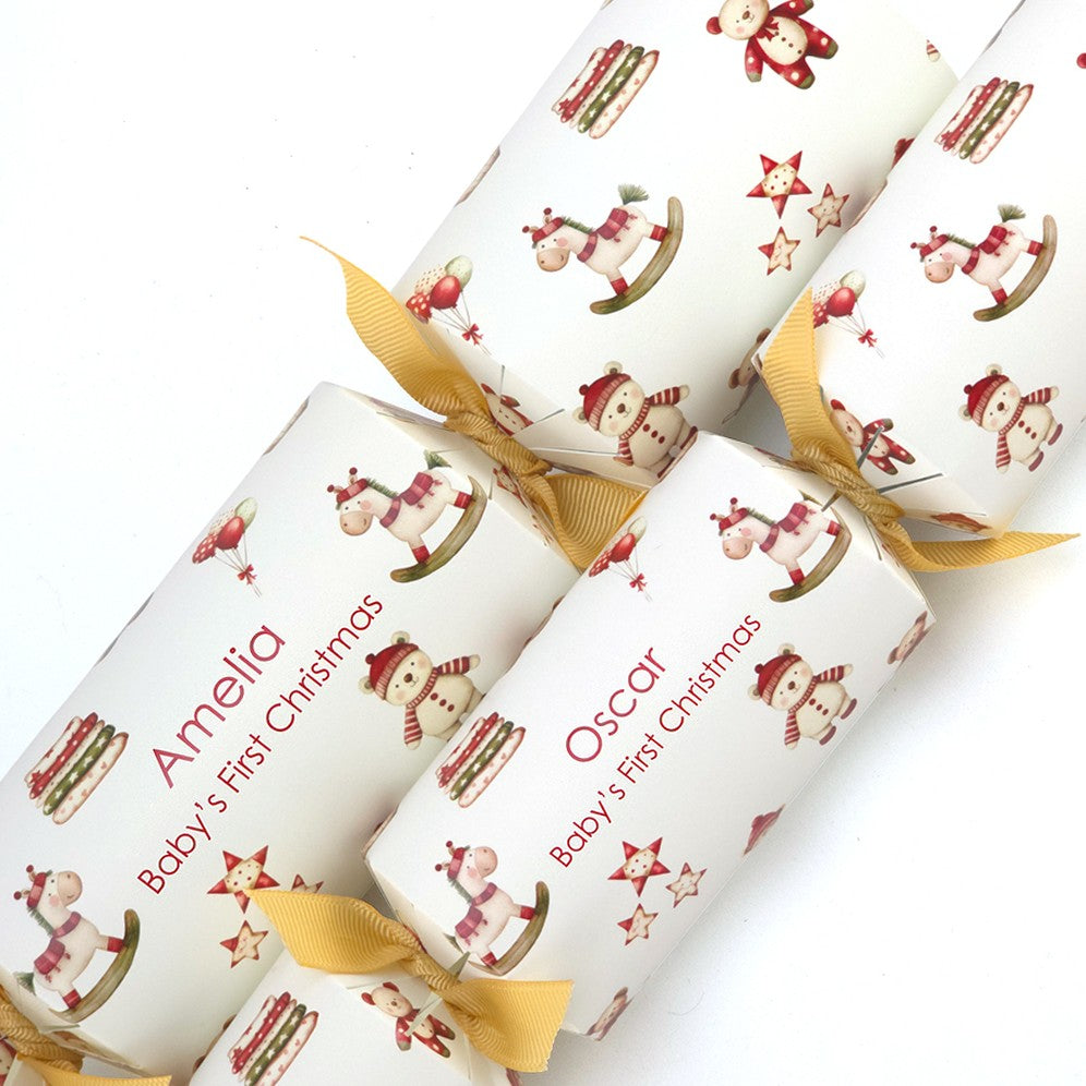 Personalised Cracker Craft Kit | Makes 4 or 6 Crackers | Baby&