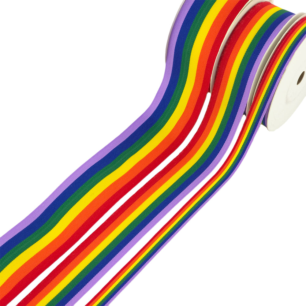 Gay Pride | Rainbow Ribbon | 10, 25 or 35mm Wide | 10m Long