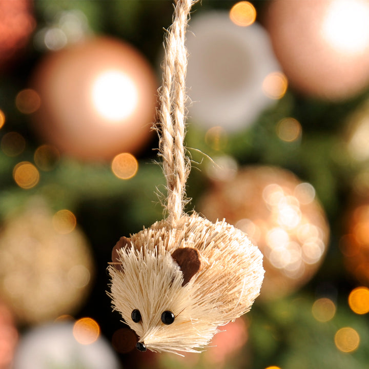 Bristle Hedgehog | Hanging Ornament | Mini Gift | Cracker Filler