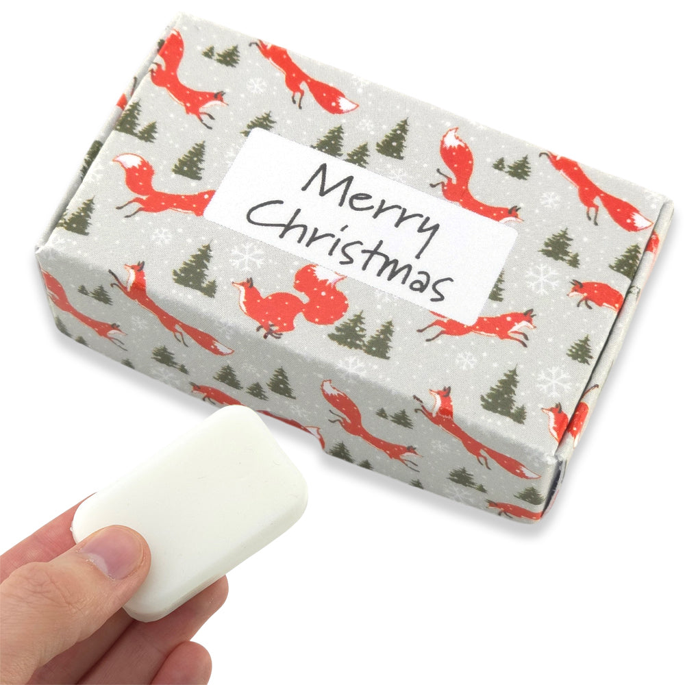 Christmas Fox | Merry Christmas | 20g Scented Soap | Little Gift | Cracker Filler
