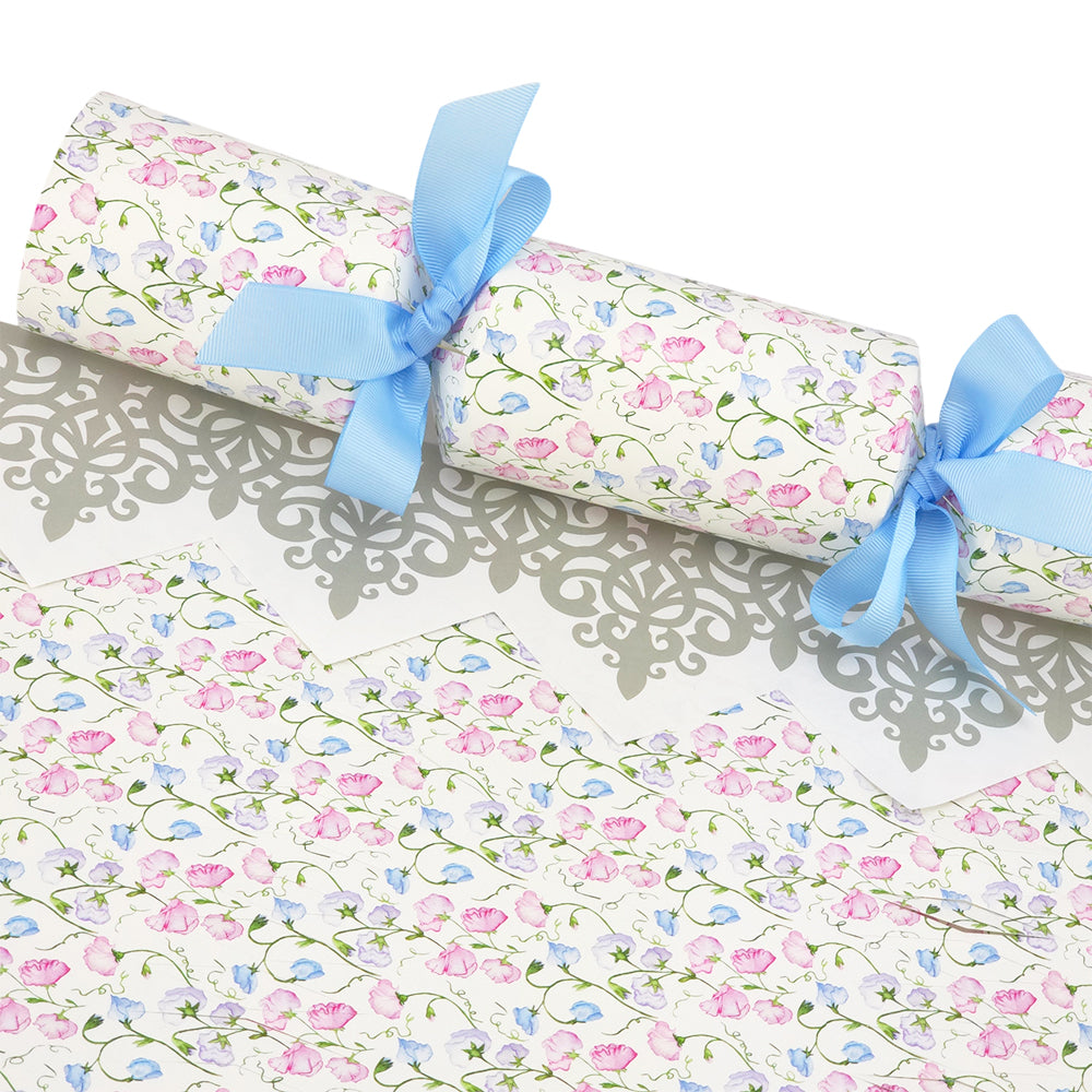 Pastel Sweet Peas | Cracker Making Craft Kit | Make &amp; Fill Your Own