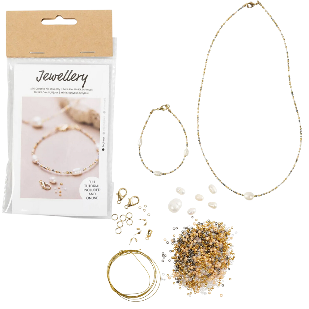 Mini Freshwater Pearl Jewellery Making Kit | Bracelet & Necklace