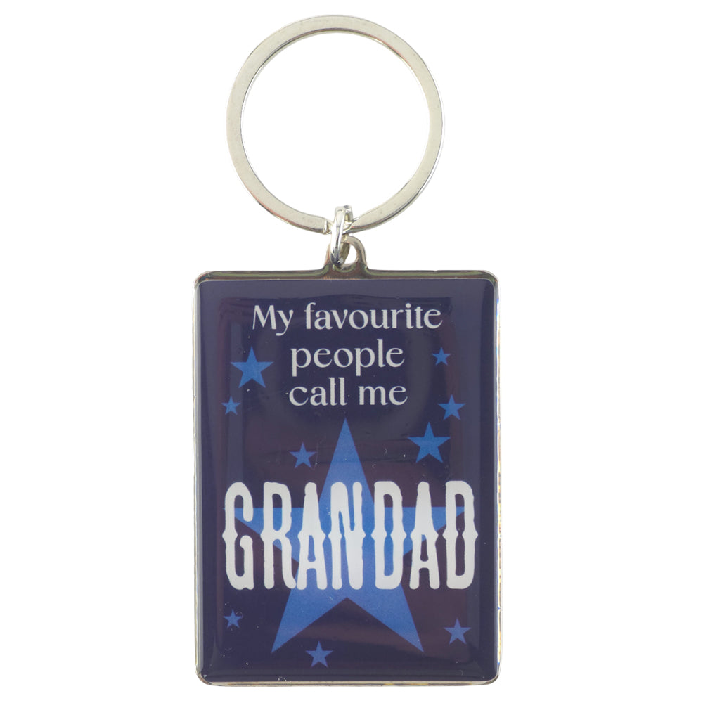 My Favourite People Call Me Grandad | Metal Keyring | Mini Gift | Cracker Filler