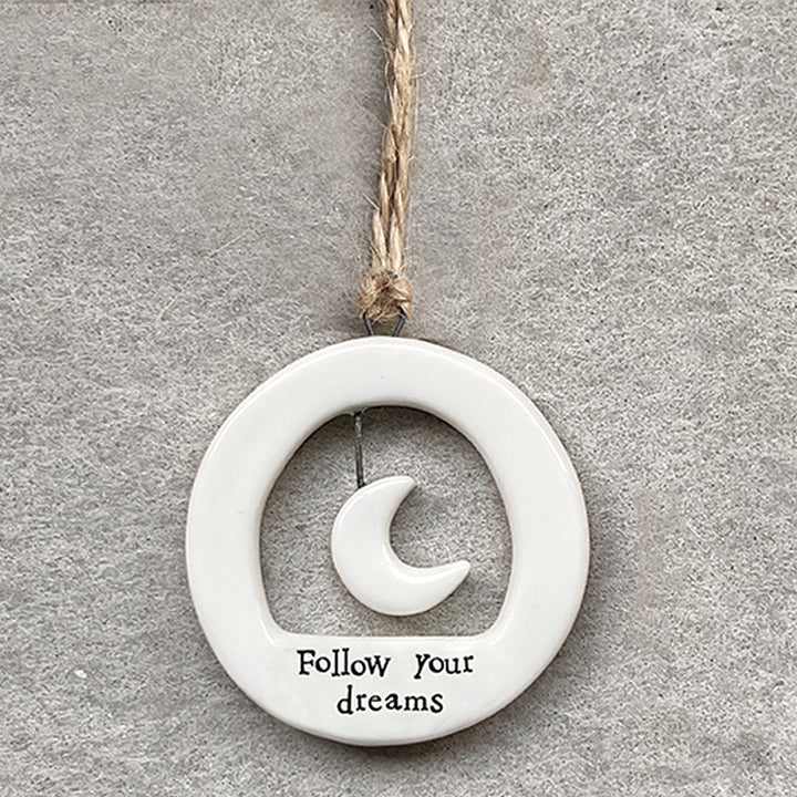 Follow Your Dreams | Little Ceramic Ornament | Cracker Filler | Mini Gift