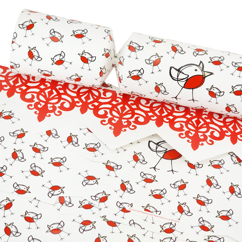 Chirpy Robin | Christmas Cracker Making Craft Kit | Make &amp; Fill Your Own
