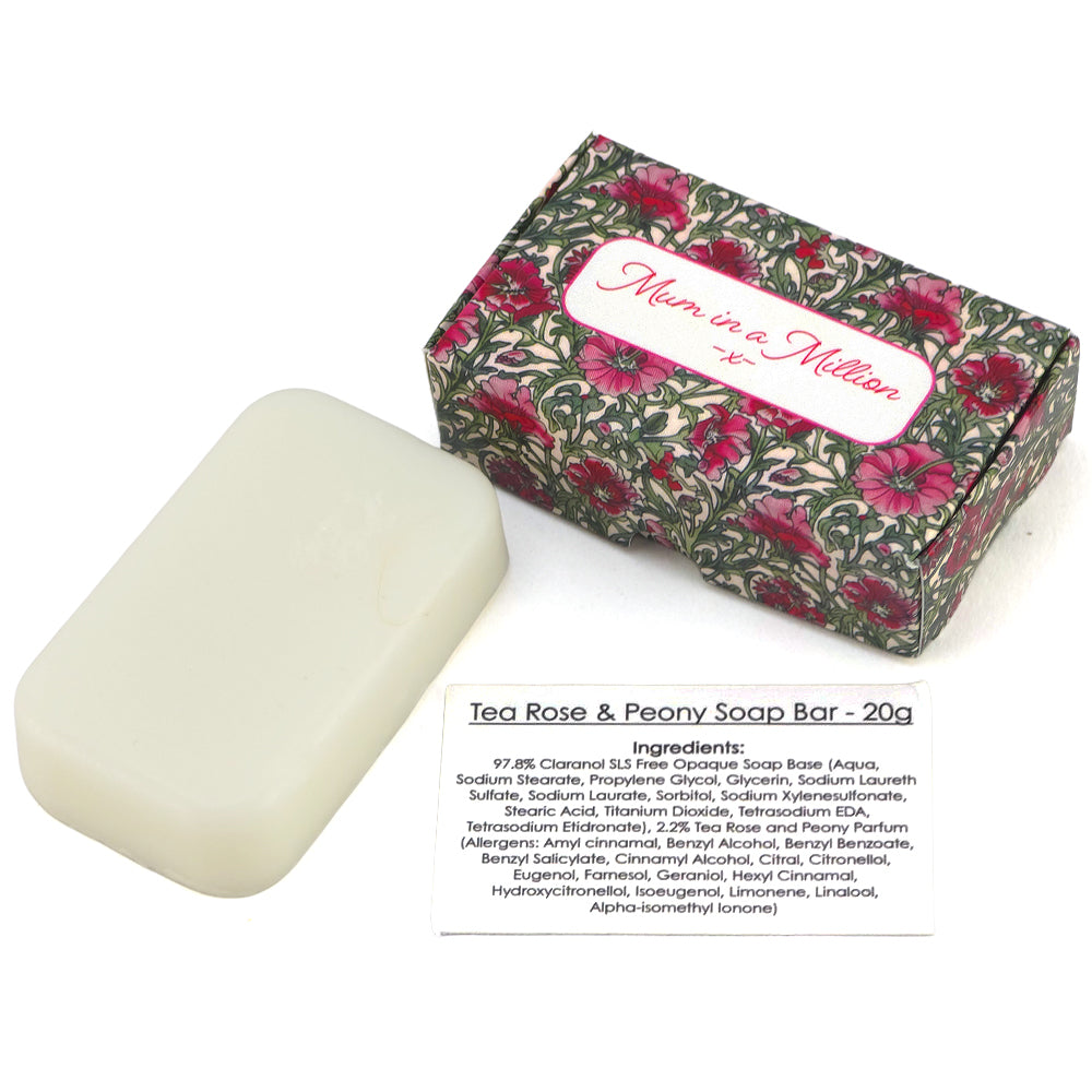 Mum in a Million | Tea Rose | William Morris | 20g Travel Soap | Cracker Filler